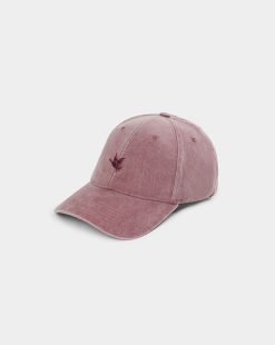 Chevignon Casquettes | Casquette City Cap Wash Rouge Casquette Brodee Effet Lave