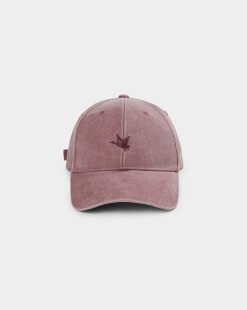 Chevignon Casquettes | Casquette City Cap Wash Rouge Casquette Brodee Effet Lave