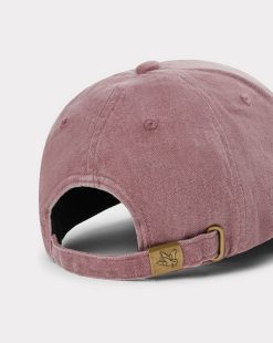 Chevignon Casquettes | Casquette City Cap Wash Rouge Casquette Brodee Effet Lave