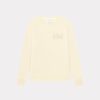 Chevignon Pulls | Pull City Wool Blanc Pull Col Rond, Broderie Chevignon