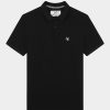 Chevignon T-Shirts & Polos | Polo Togs Noir Polo 100% Coton Biologique Et Coupe Droite