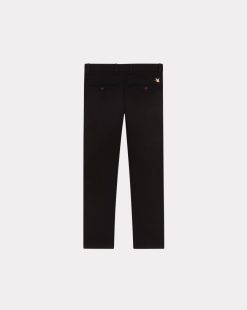 Chevignon Pantalons & Shorts | Pantalon Duck Chino Noir Pantalon Chino Coupe Ajustee