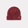 Chevignon Bonnets | Bonnet Mouline Burgundy Bonnet En Laine Moulinee