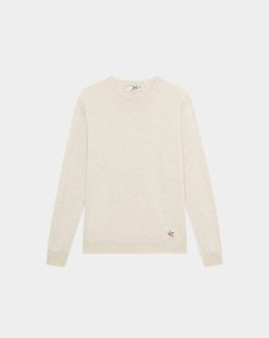 Chevignon Pulls | Pull U Togs Ecru Pull Col Rond Broderie Canard