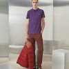 Chevignon T-Shirts & Polos | Polo O-Togs Violet Polo Manches Courtes Avec Broderie Canard