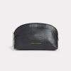 Chevignon Maroquinerie | Trousse Kit Bag Noir Trousse En Cuir De Chevre