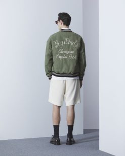 Chevignon Blousons & Manteaux | Blouson Crystal Vert Blouson Aviateur Inspiration Armee De L'Air