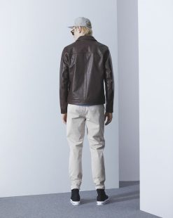 Chevignon Cuirs | Blouson Motor Cacao Blouson En Cuir De Vachette