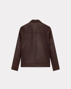 Chevignon Cuirs | Blouson Motor Cacao Blouson En Cuir De Vachette