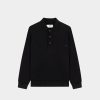 Chevignon Sweatshirts | Sweatshirt Polo Sweat Noir Sweat Col Polo, 100% Coton