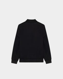 Chevignon Sweatshirts | Sweatshirt Polo Sweat Noir Sweat Col Polo, 100% Coton