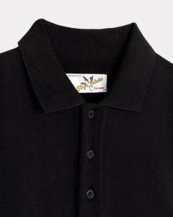 Chevignon Sweatshirts | Sweatshirt Polo Sweat Noir Sweat Col Polo, 100% Coton