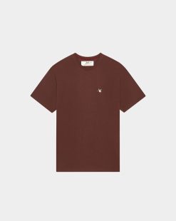 Chevignon T-Shirts & Polos | T-Shirt Duck Tee Burgundy T-Shirt Col Rond