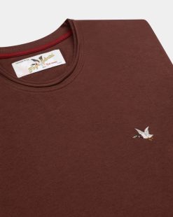 Chevignon T-Shirts & Polos | T-Shirt Duck Tee Burgundy T-Shirt Col Rond