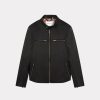 Chevignon Cuirs | Blouson En Cuir Wheely Noir Blouson Motard En Cuir De Vachette