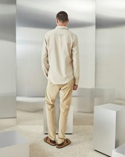 Chevignon Pantalons & Shorts | Pantalon Duck Chino Velours Beige Pantalon Chino En Velours