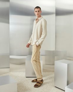 Chevignon Pantalons & Shorts | Pantalon Duck Chino Velours Beige Pantalon Chino En Velours