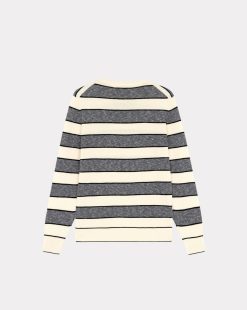 Chevignon Pulls | Pull City Mini Stripes Bleu Marine Pull Fin A Rayures