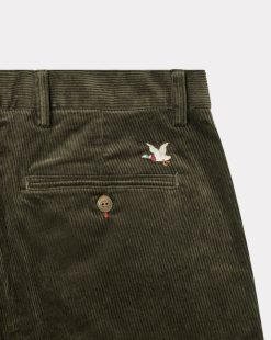 Chevignon Pantalons & Shorts | Pantalon Duck Chino Velours Kaki Pantalon Chino En Velours