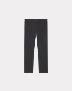 Chevignon Pantalons & Shorts | Pantalon Duck Chino Noir Pantalon Chino Coupe Ajustee