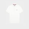 Chevignon T-Shirts & Polos | Polo O-Togs Blanc Polo Manches Courtes Avec Broderie Canard