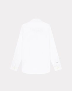 Chevignon Chemises | Chemise Oxford 2 Togs Winter Blanc Chemise Unie En Coton Biologique