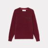 Chevignon Pulls | Pull City Wool Burgundy Pull Col Rond, Broderie Chevignon