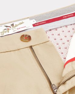 Chevignon Pantalons & Shorts | Pantalon Duck Chino Beige Pantalon Chino Coupe Ajustee