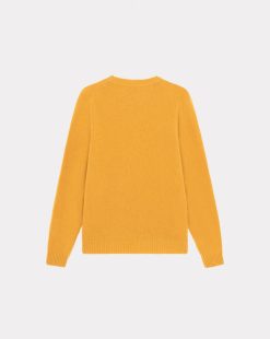 Chevignon Pulls | Pull Pocket Wool Orange Pull Col Rond En Laine