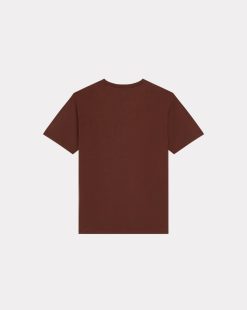 Chevignon T-Shirts & Polos | T-Shirt City Tee Oversize Burgundy T-Shirt Logo Signature Chevignon