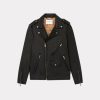 Chevignon Cuirs | Blouson En Cuir Biker Noir Blouson Biker En Cuir De Vachette