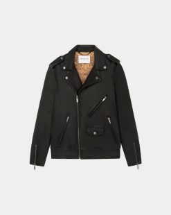 Chevignon Cuirs | Blouson En Cuir Biker Noir Blouson Biker En Cuir De Vachette