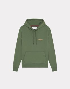 Chevignon Sweatshirts | Sweatshirt Hood 90 Vert Sweat A Capuche Brode