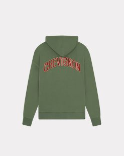 Chevignon Sweatshirts | Sweatshirt Hood 90 Vert Sweat A Capuche Brode