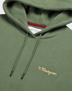 Chevignon Sweatshirts | Sweatshirt Hood 90 Vert Sweat A Capuche Brode