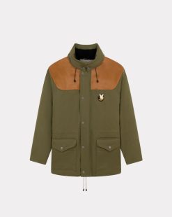 Chevignon Blousons & Manteaux | Parka Two Ducks Kaki Parka Avec Doudoune Amovible