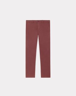 Chevignon Pantalons & Shorts | Pantalon Duck Chino Burgundy Pantalon Chino Coupe Ajustee