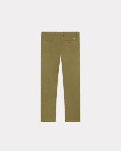 Chevignon Pantalons & Shorts | Pantalon Duck Chino Vert Pantalon Chino Coupe Ajustee