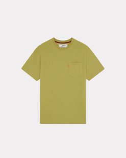 Chevignon T-Shirts & Polos | T-Shirt Duck Color Tee Vert T-Shirt A Poche Col Rond