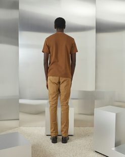 Chevignon Pantalons & Shorts | Pantalon Duck Chino Marron Pantalon Chino Coupe Ajustee