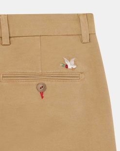 Chevignon Pantalons & Shorts | Pantalon Duck Chino Marron Pantalon Chino Coupe Ajustee