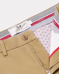 Chevignon Pantalons & Shorts | Pantalon Duck Chino Marron Pantalon Chino Coupe Ajustee