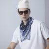 Chevignon Echarpes | Bandana City Bleu Foulard En Coton Biologique