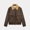 Chevignon Cuirs | Blouson En Cuir Gyver Vintage Cacao Blouson En Cuir Inspiration Aviateur