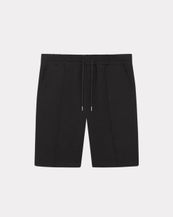 Chevignon Nouveautes | Short Duck Knit Noir Bermuda En Jersey