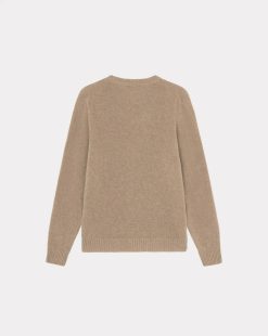 Chevignon Pulls | Pull Pocket Wool Beige Pull Col Rond En Laine