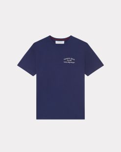 Chevignon T-Shirts & Polos | T-Shirt Bay Winds Oversize Bleu T-Shirt Brode Coupe Ample