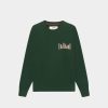 Chevignon Sweatshirts | Sweat City Basic Vert Sweat Avec Logo Signature