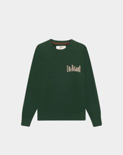 Chevignon Sweatshirts | Sweat City Basic Vert Sweat Avec Logo Signature