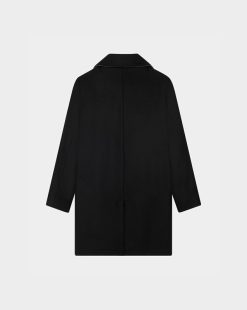 Chevignon Blousons & Manteaux | Manteau Officier Noir Manteau Caban En Laine